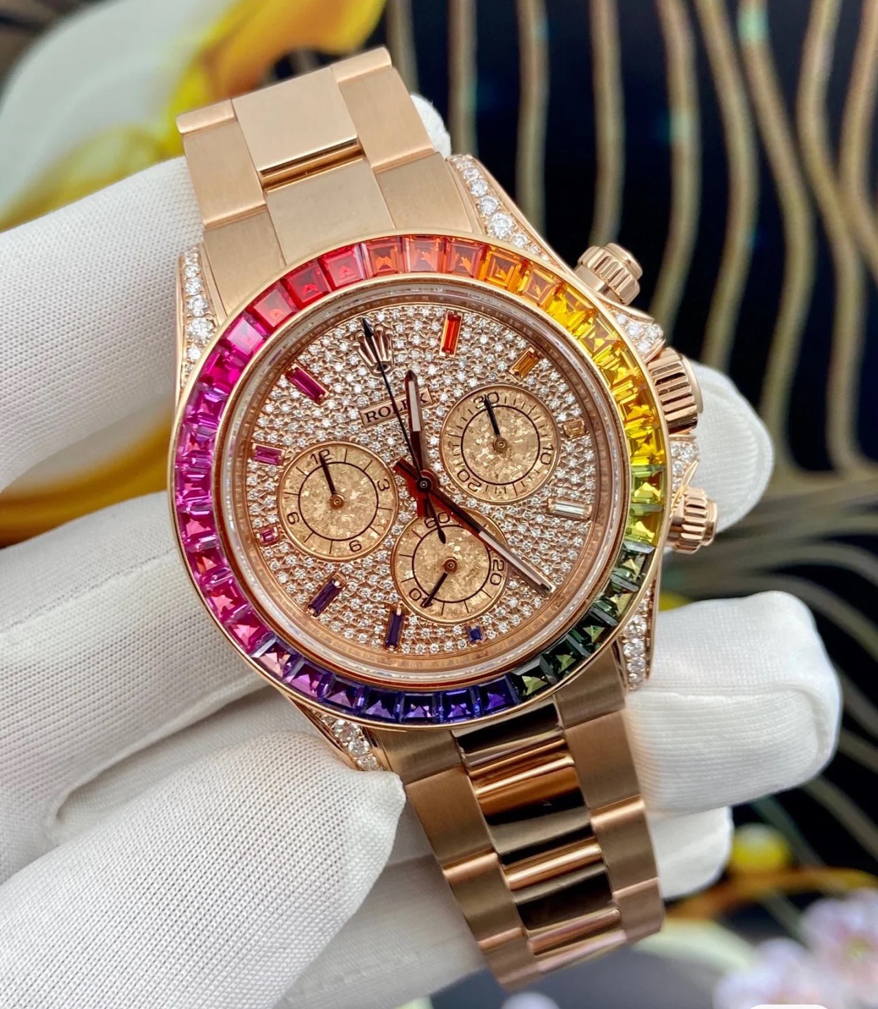 Rolex 116595 N4130 18krose Gold Plated