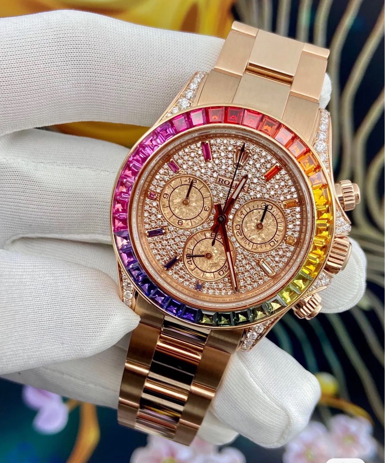 Rolex 116595 N4130 18krose Gold Plated