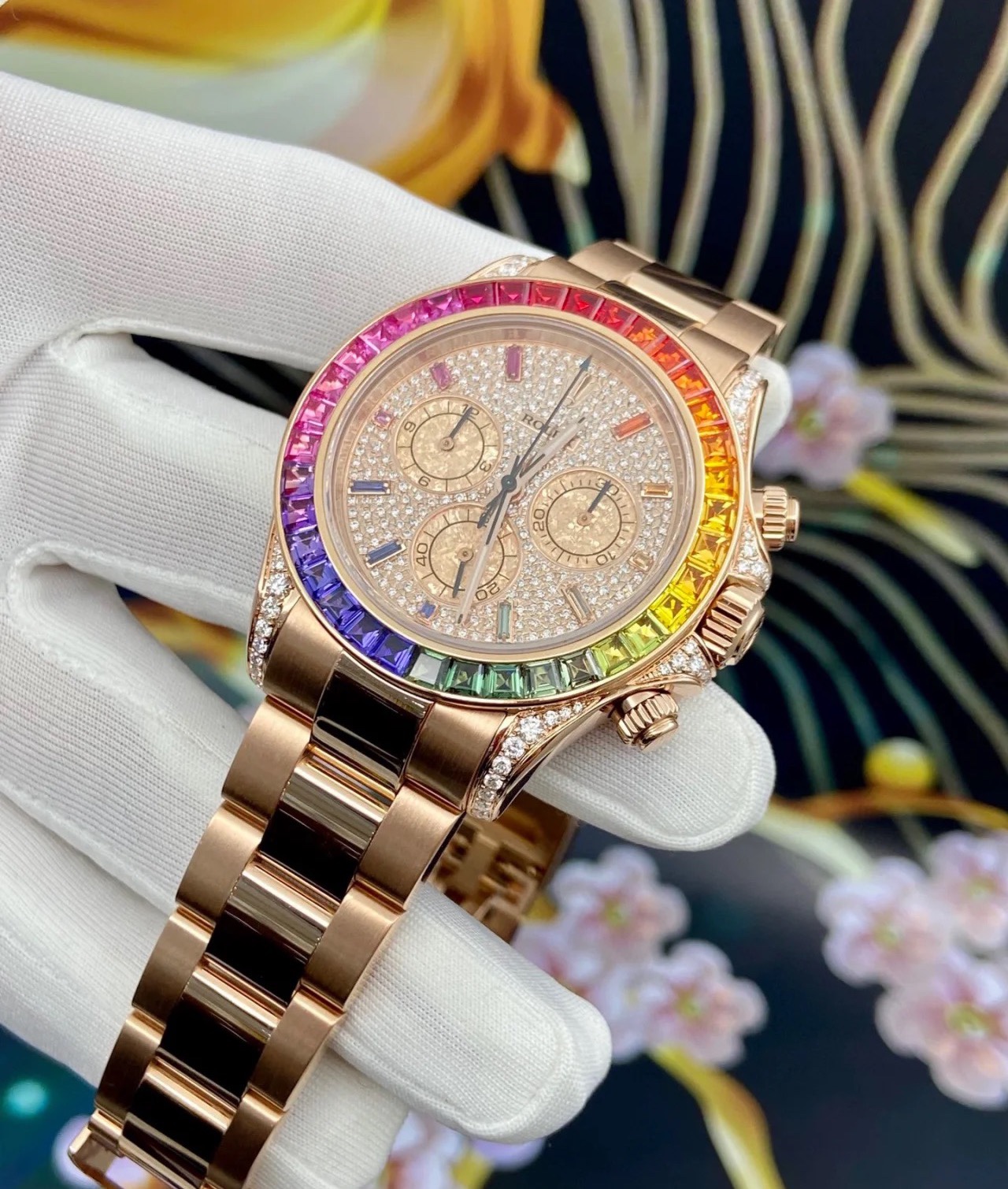 Rolex 116595 N4130 18krose Gold Plated