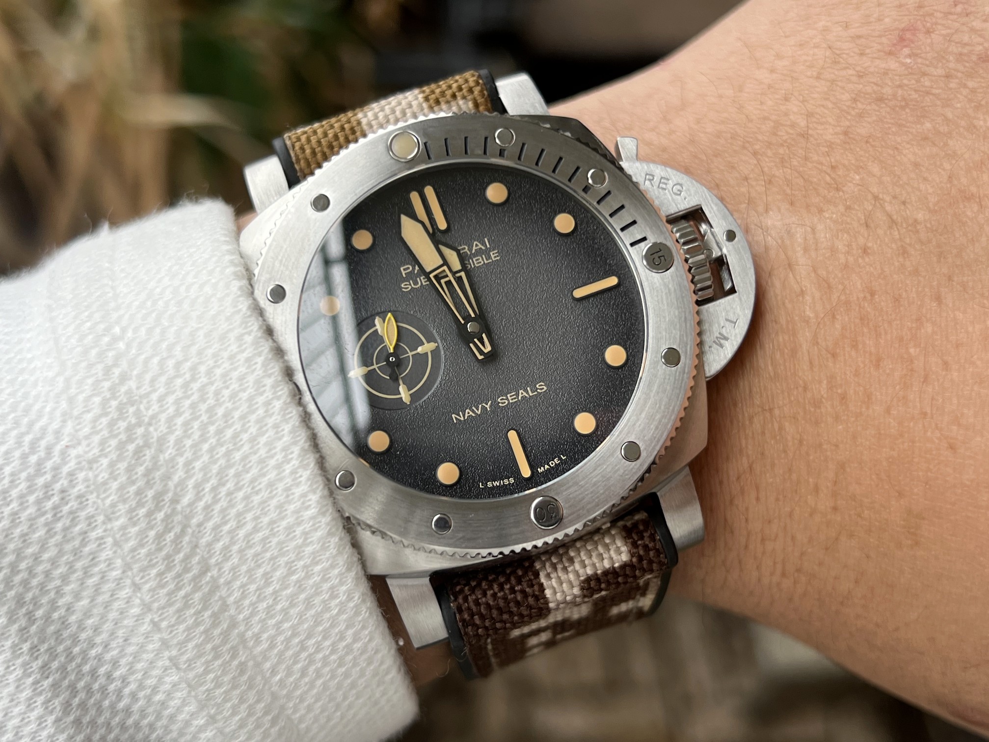Panerai /wow Vs 2025 Pam1518 44 mm Submersible Watch Markers,watch Strap Dna Dial