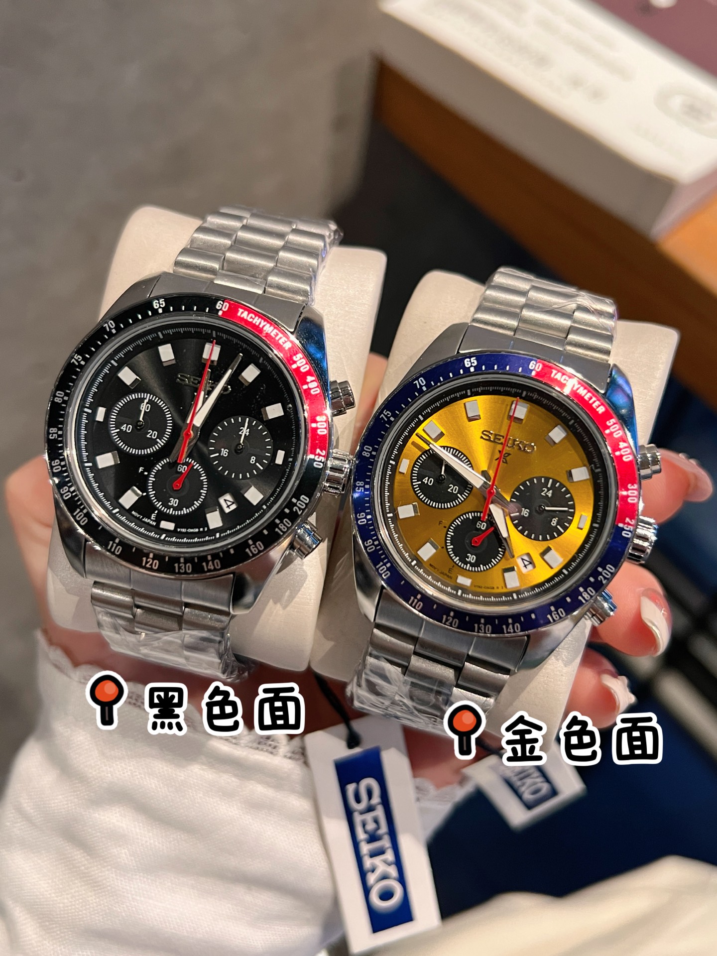 105 SEIKO Hardlex Crystal Powered by original 6-hand quartz movement.Diameter 40.6 mm Solid Case Back 316 Stainless Steel Case Rubber Strap with Butterfly Deployant Clasp Minimalist & Stylish Elegant Lifestyle!_11