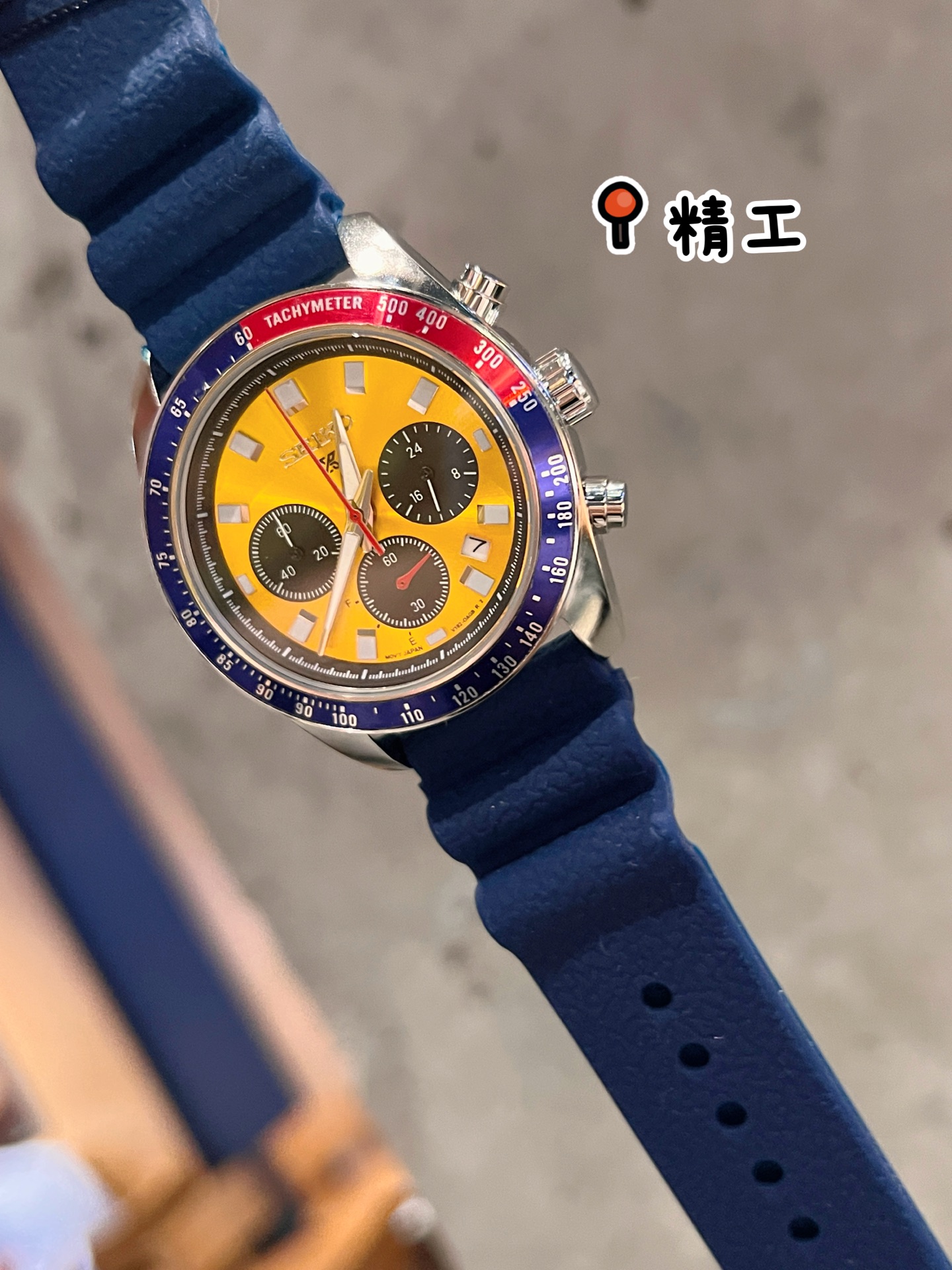 95 SEIKO Hardlex Crystal Powered by original 6-hand quartz movement.Diameter 40.6 mm Solid Case Back 316 Stainless Steel Case Rubber Strap with Butterfly Deployant Clasp Minimalist & Stylish Elegant Lifestyle!_14