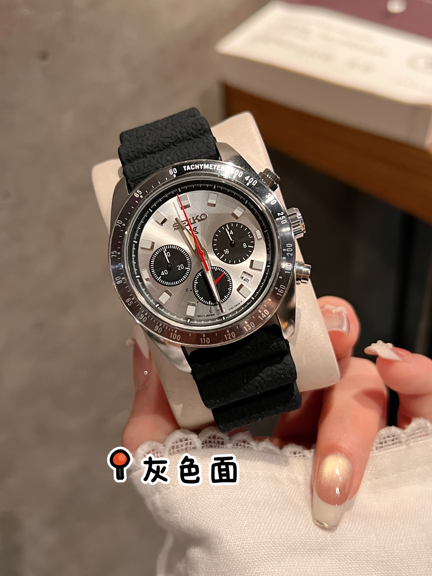 95 SEIKO Hardlex Crystal Powered by original 6-hand quartz movement.Diameter 40.6 mm Solid Case Back 316 Stainless Steel Case Rubber Strap with Butterfly Deployant Clasp Minimalist & Stylish Elegant Lifestyle!_15