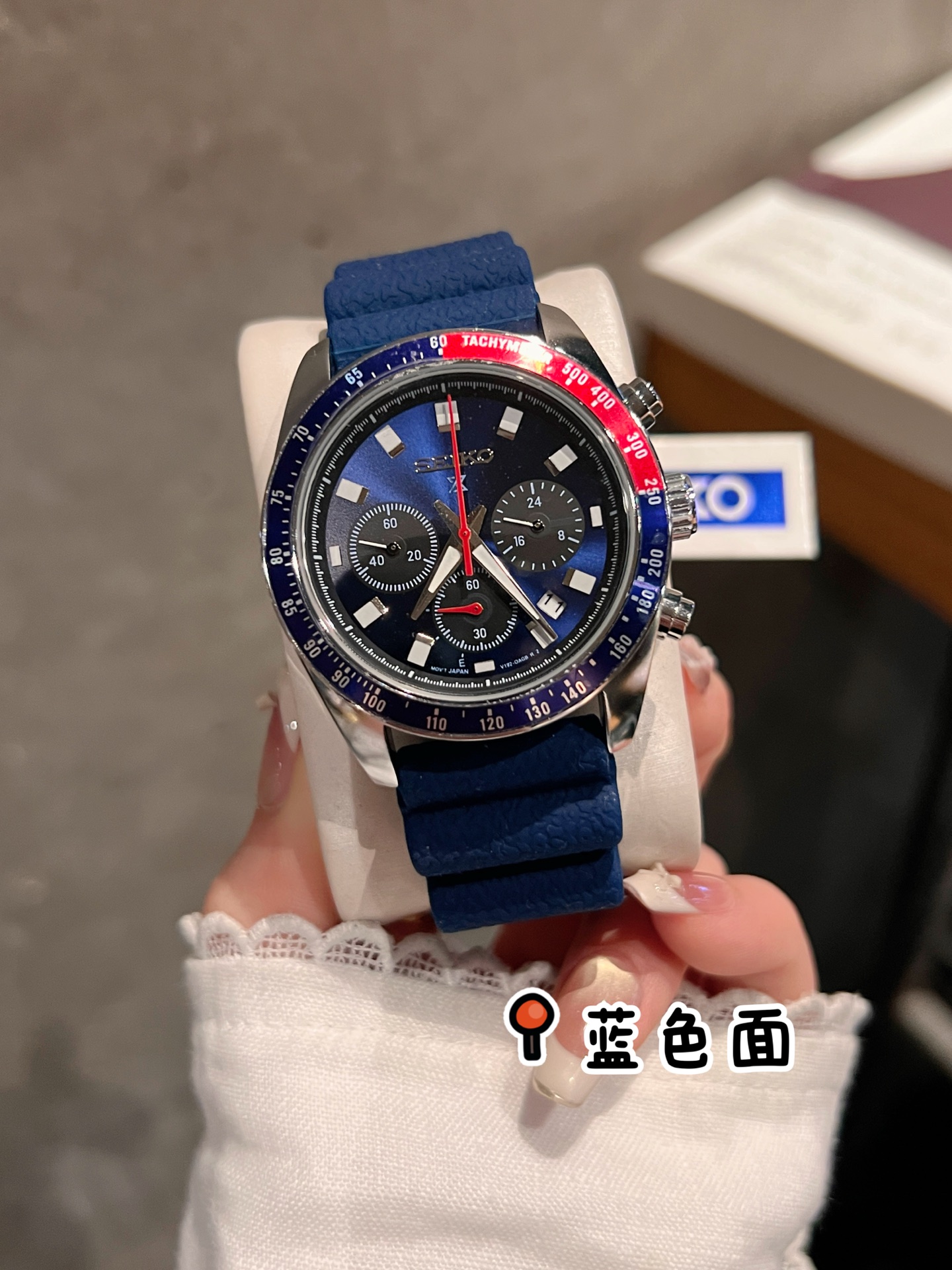 95 SEIKO Hardlex Crystal Powered by original 6-hand quartz movement.Diameter 40.6 mm Solid Case Back 316 Stainless Steel Case Rubber Strap with Butterfly Deployant Clasp Minimalist & Stylish Elegant Lifestyle!_16