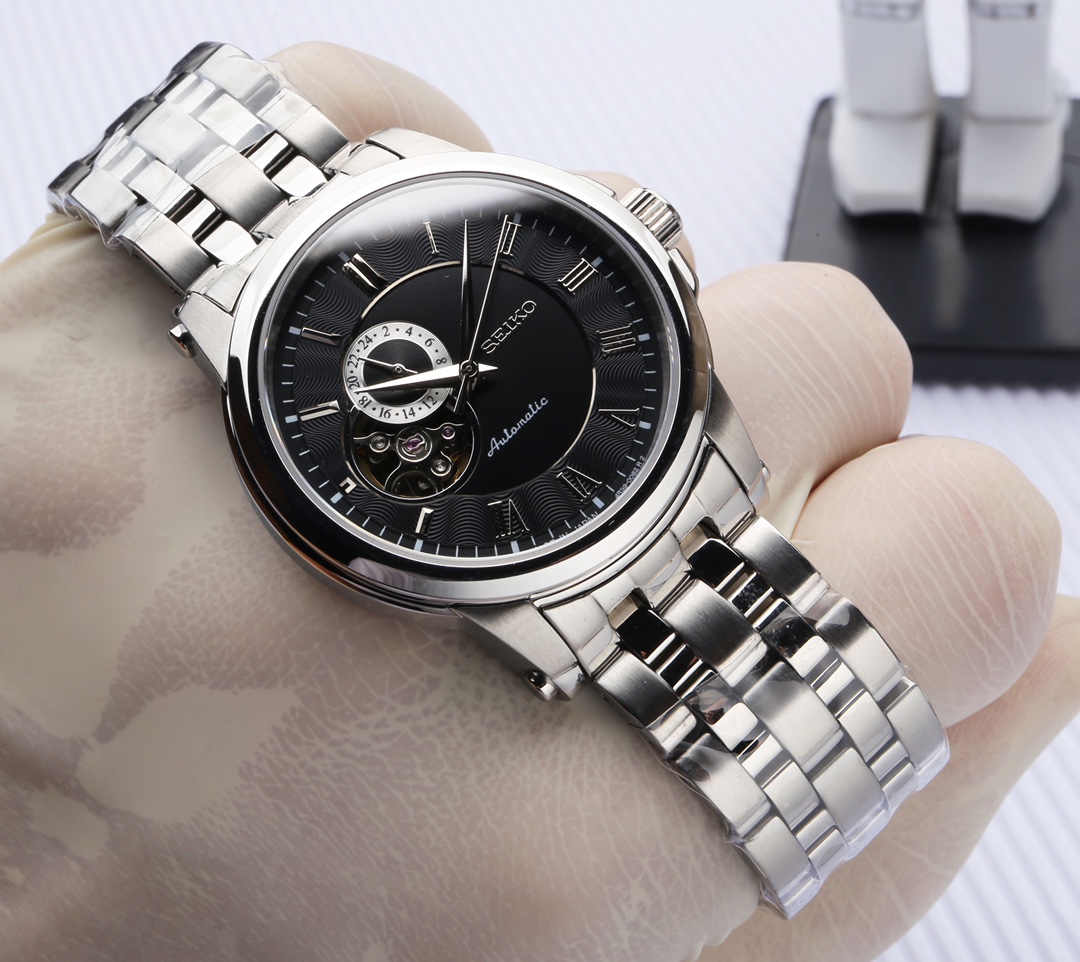 P 570.SEIKO Super Luminous 7S36 Modern Dial Design 316 316l Business Casual Style Elegant & Refined Size: Diameter43mmThickness 12mm_58