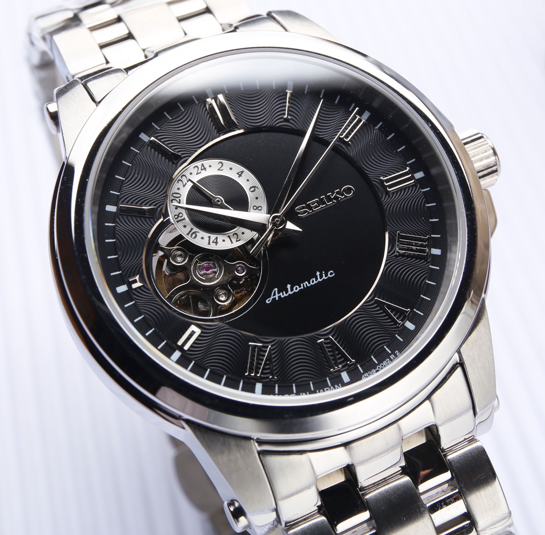 P 570.SEIKO Super Luminous 7S36 Modern Dial Design 316 316l Business Casual Style Elegant & Refined Size: Diameter43mmThickness 12mm_58