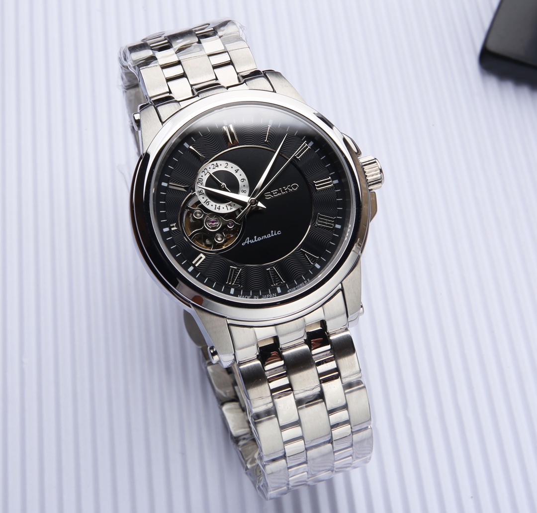 P 570.SEIKO Super Luminous 7S36 Modern Dial Design 316 316l Business Casual Style Elegant & Refined Size: Diameter43mmThickness 12mm_58