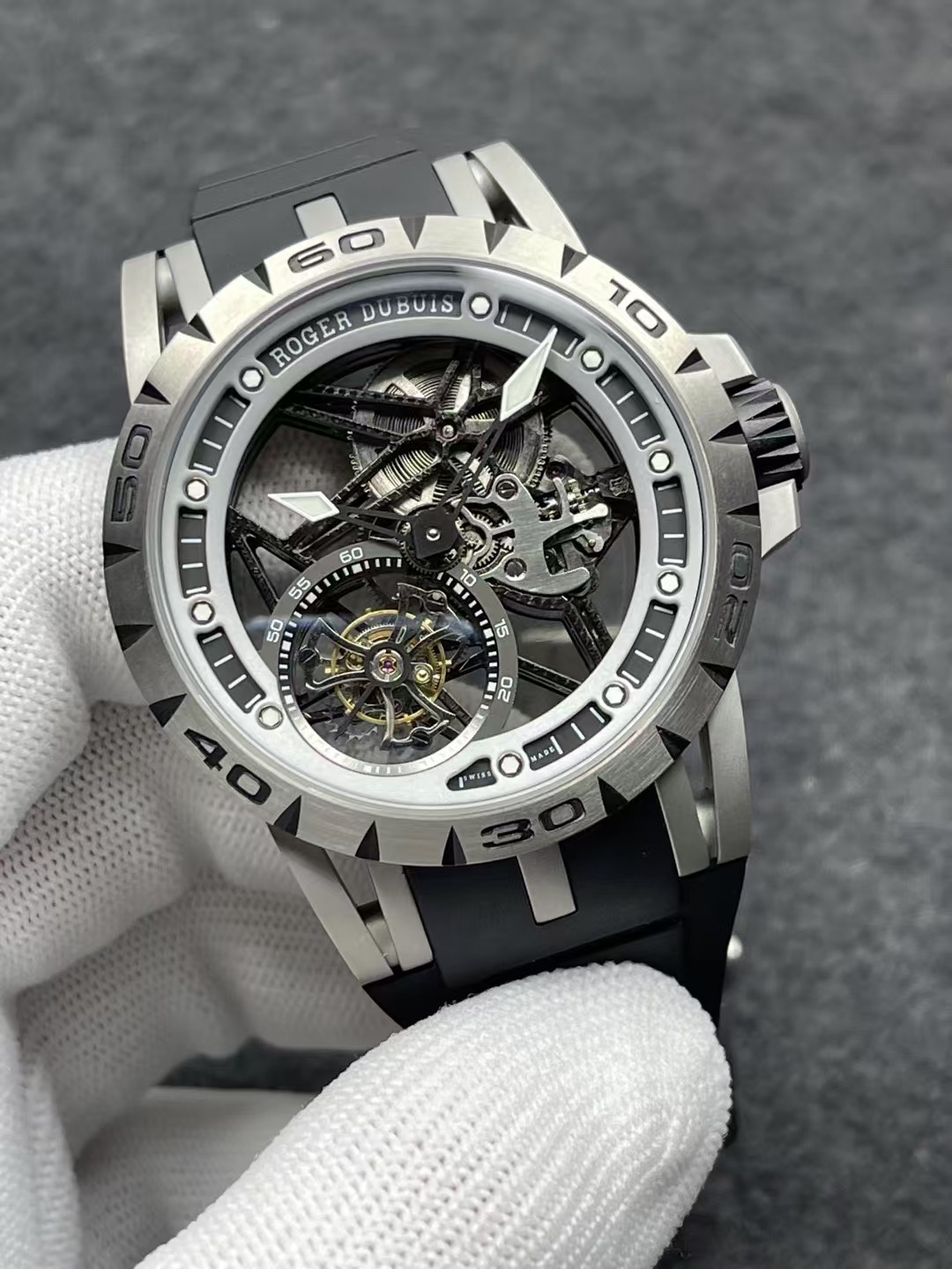 Roger Dubuis Tourbillon Titanium Watch YS Factory