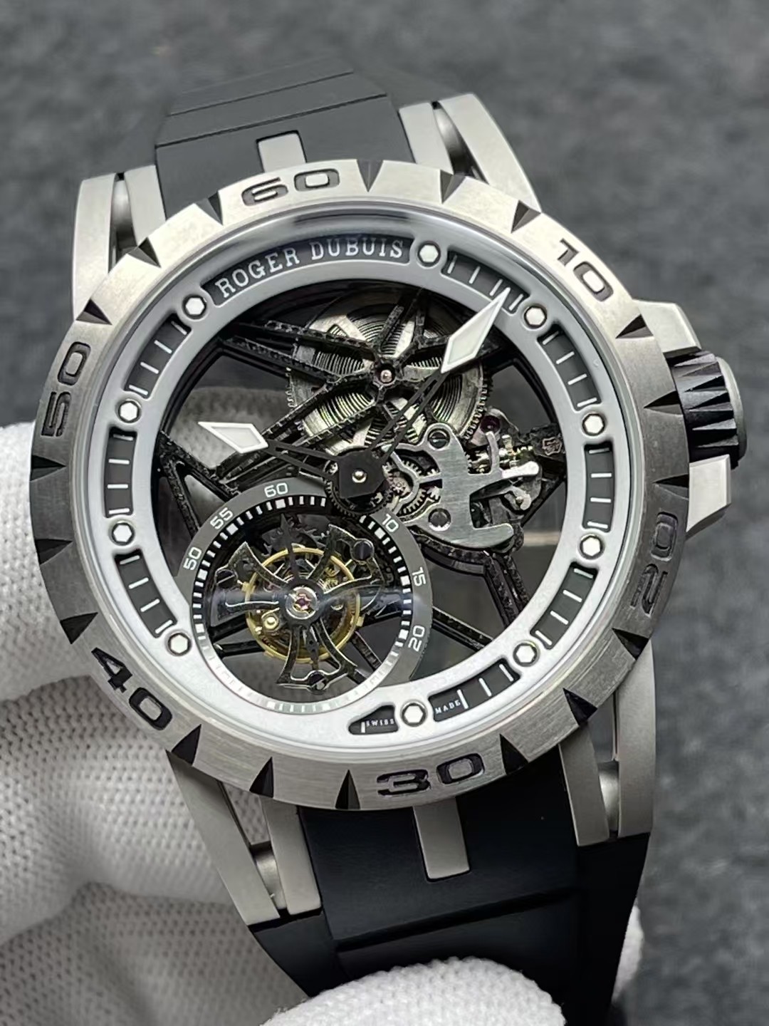 Roger Dubuis Tourbillon Titanium Watch YS Factory