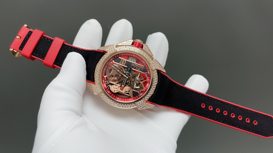 Jacob & Co Epic X CR7 Limited Edition Skeleton Automatic Mechanical Watch Cristiano Ronaldo Signature Dial 44mm