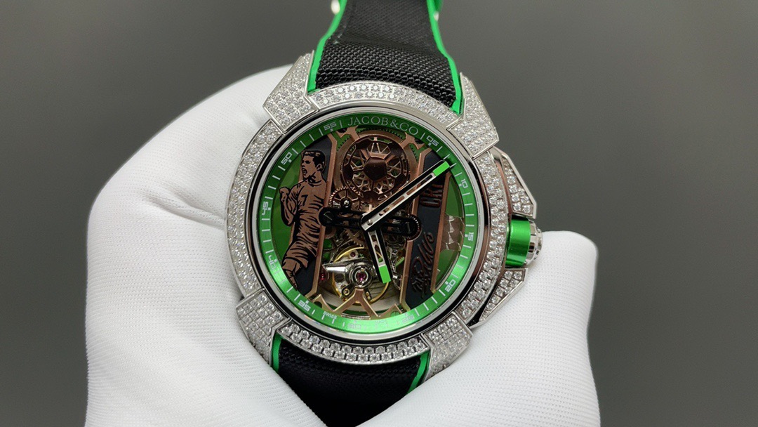 Jacob & Co Epic X CR7 Limited Edition Skeleton Automatic Mechanical Watch Cristiano Ronaldo Signature Dial 44mm