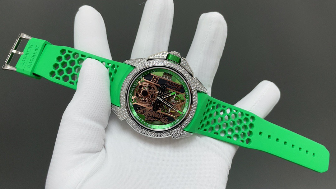 Jacob & Co Epic X CR7 Limited Edition Skeleton Automatic Mechanical Watch Cristiano Ronaldo Signature Dial 44mm