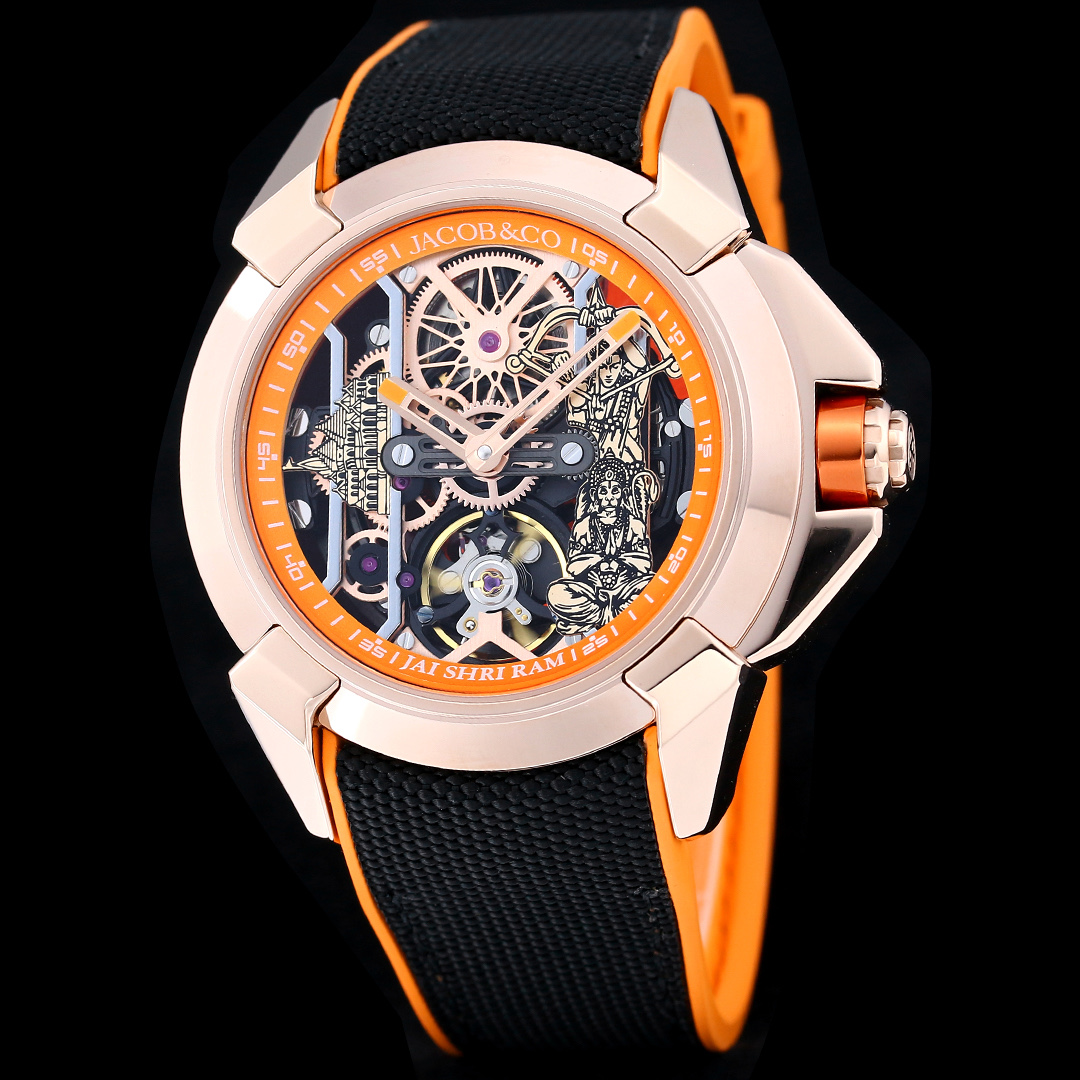 Jacob & Co Epic X Ram Janmabhoomi Special Edition Skeleton Automatic Watch 44mm Stainless Steel