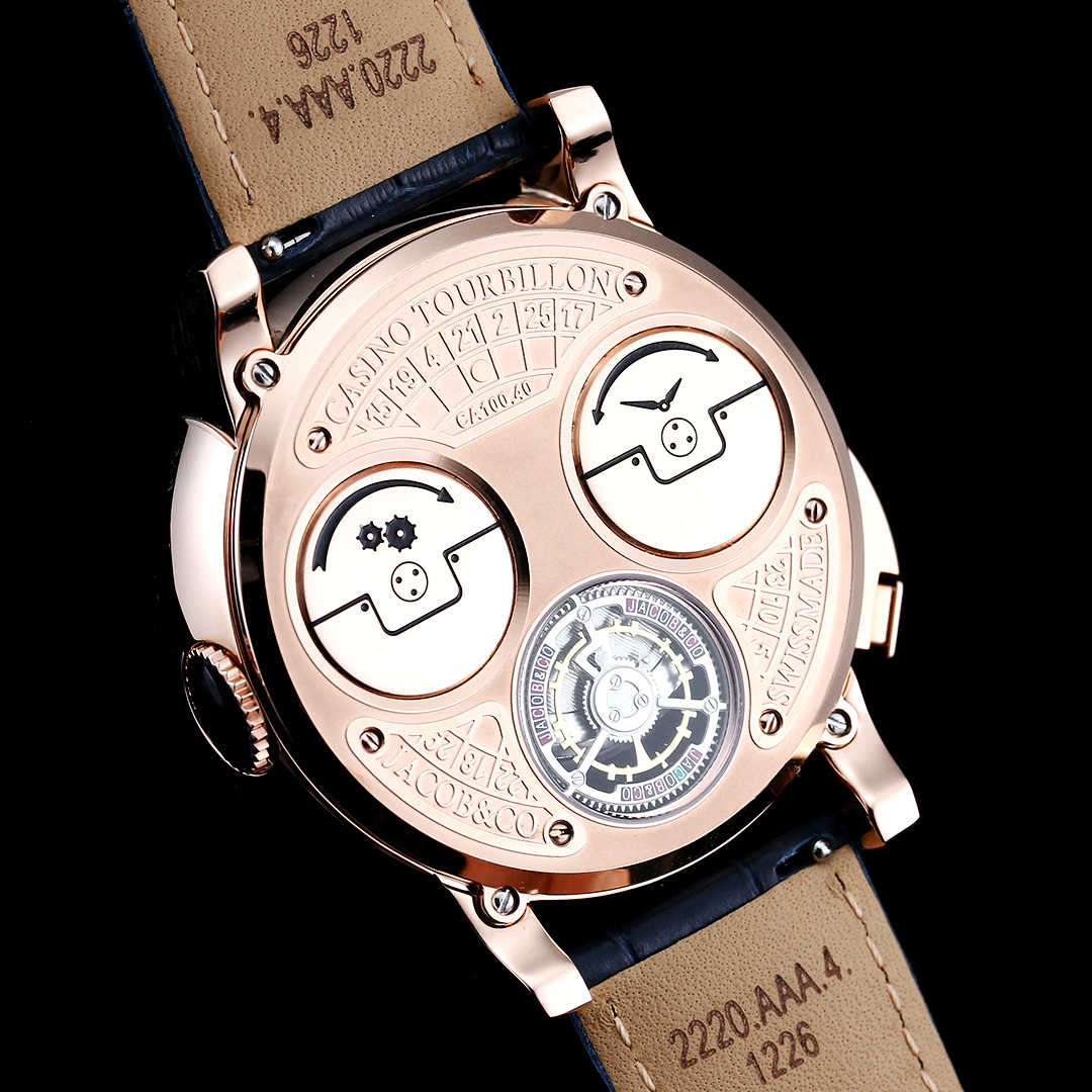 Jacob & Co Casino Tourbillon Roulette Watch Neymar Edition Swiss Automatic Mechanical Watch 44mm