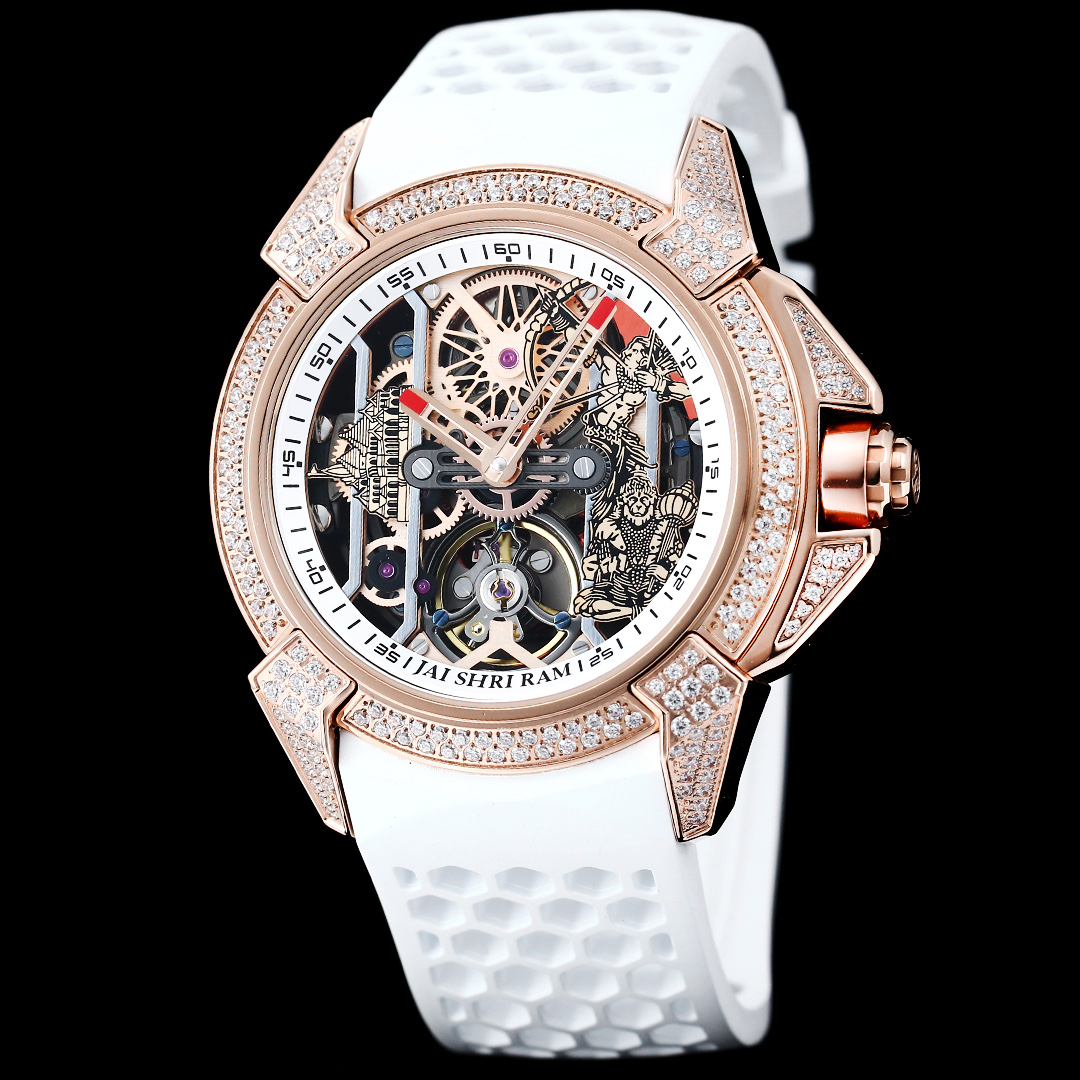 Jacob & Co Epic X Ram Janmabhoomi Special Edition Skeleton Automatic Watch 44mm Stainless Steel