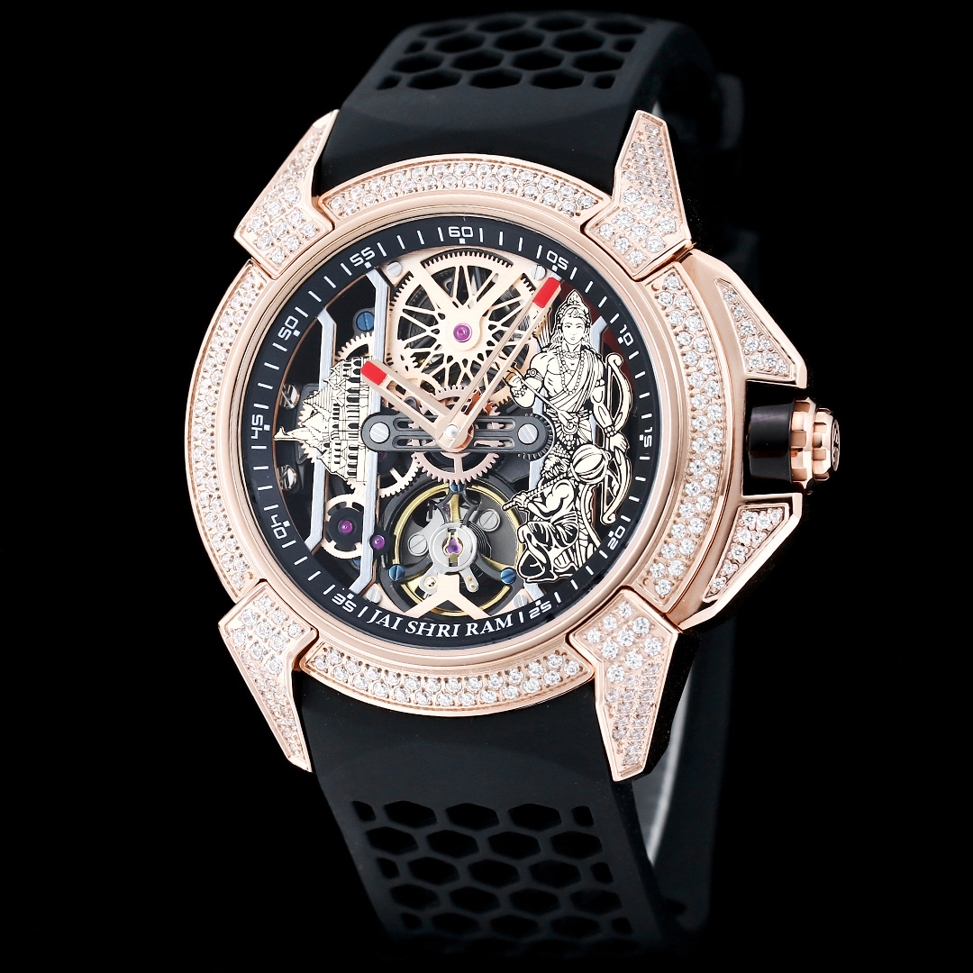 Jacob & Co Epic X Ram Janmabhoomi Special Edition Skeleton Automatic Watch 44mm Stainless Steel