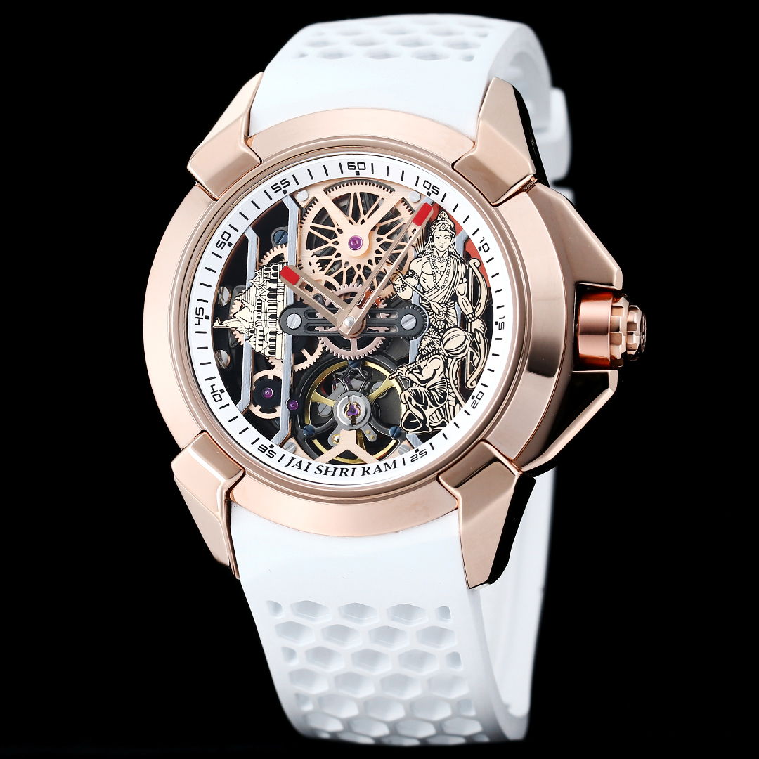 Jacob & Co Epic X Ram Janmabhoomi Special Edition Skeleton Automatic Watch 44mm Stainless Steel