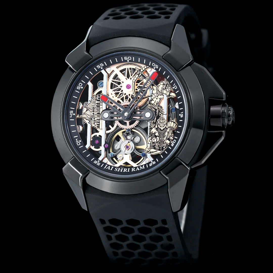Jacob & Co Epic X Ram Janmabhoomi Special Edition Skeleton Automatic Watch 44mm Stainless Steel