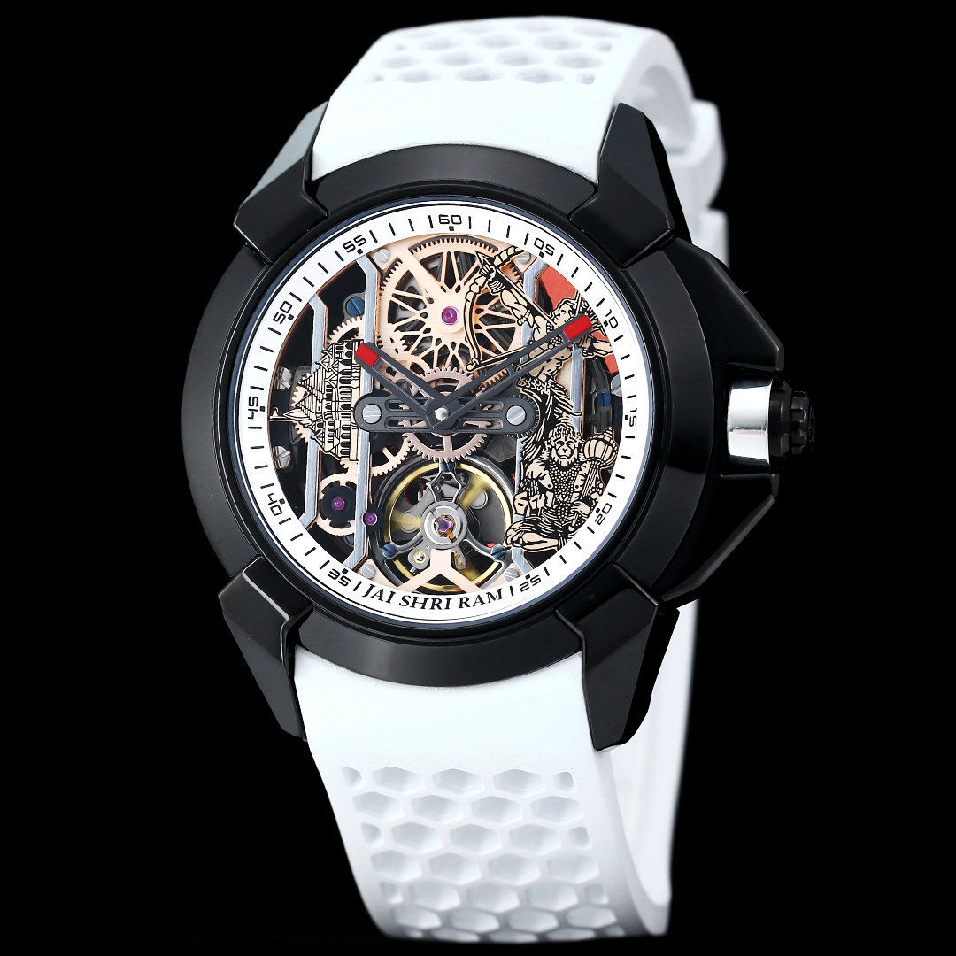 Jacob & Co Epic X Ram Janmabhoomi Special Edition Skeleton Automatic Watch 44mm Stainless Steel