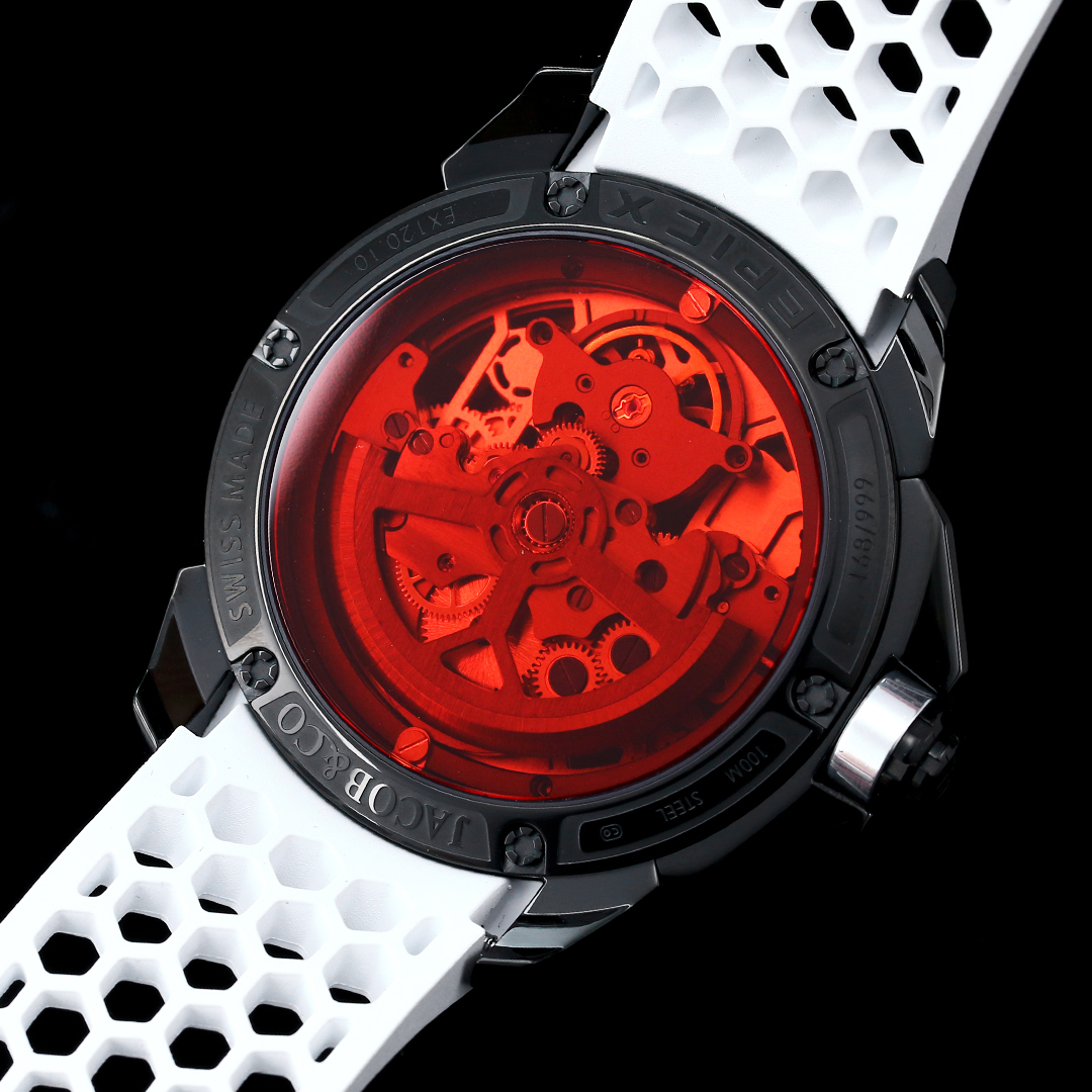 Jacob & Co Epic X Ram Janmabhoomi Special Edition Skeleton Automatic Watch 44mm Stainless Steel