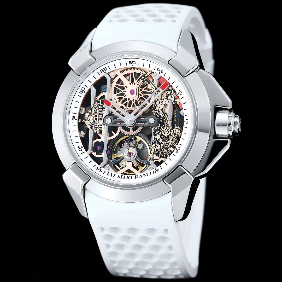 Jacob & Co Epic X Ram Janmabhoomi Special Edition Skeleton Automatic Watch 44mm Stainless Steel