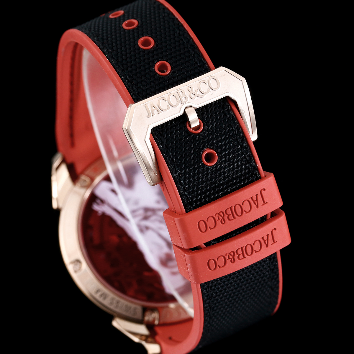 Jacob & Co Epic X CR7 Limited Edition Skeleton Automatic Mechanical Watch Cristiano Ronaldo Signature Dial 44mm