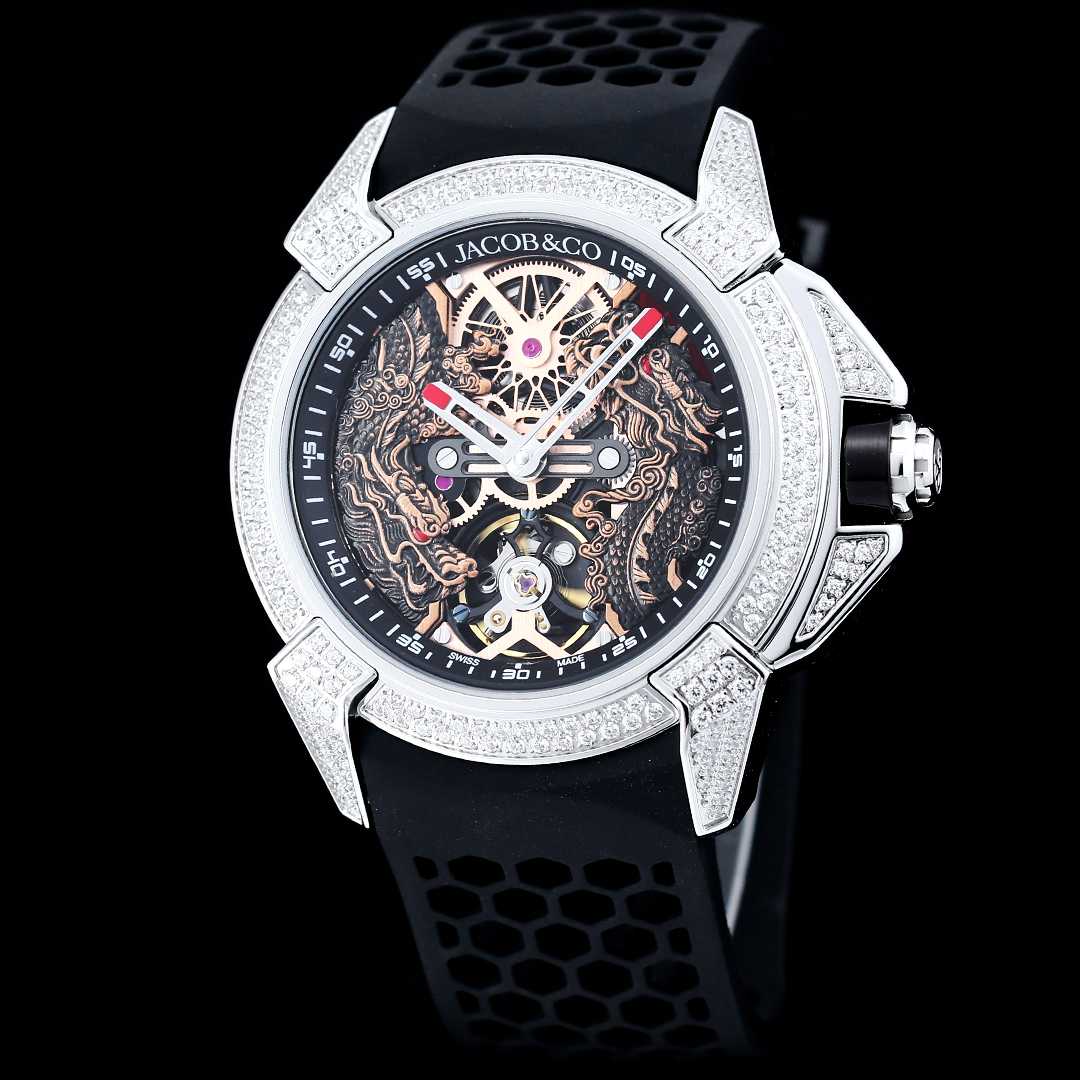 Jacob & Co Epic X Twin Dragons Limited Edition Skeleton Automatic Watch 44mm