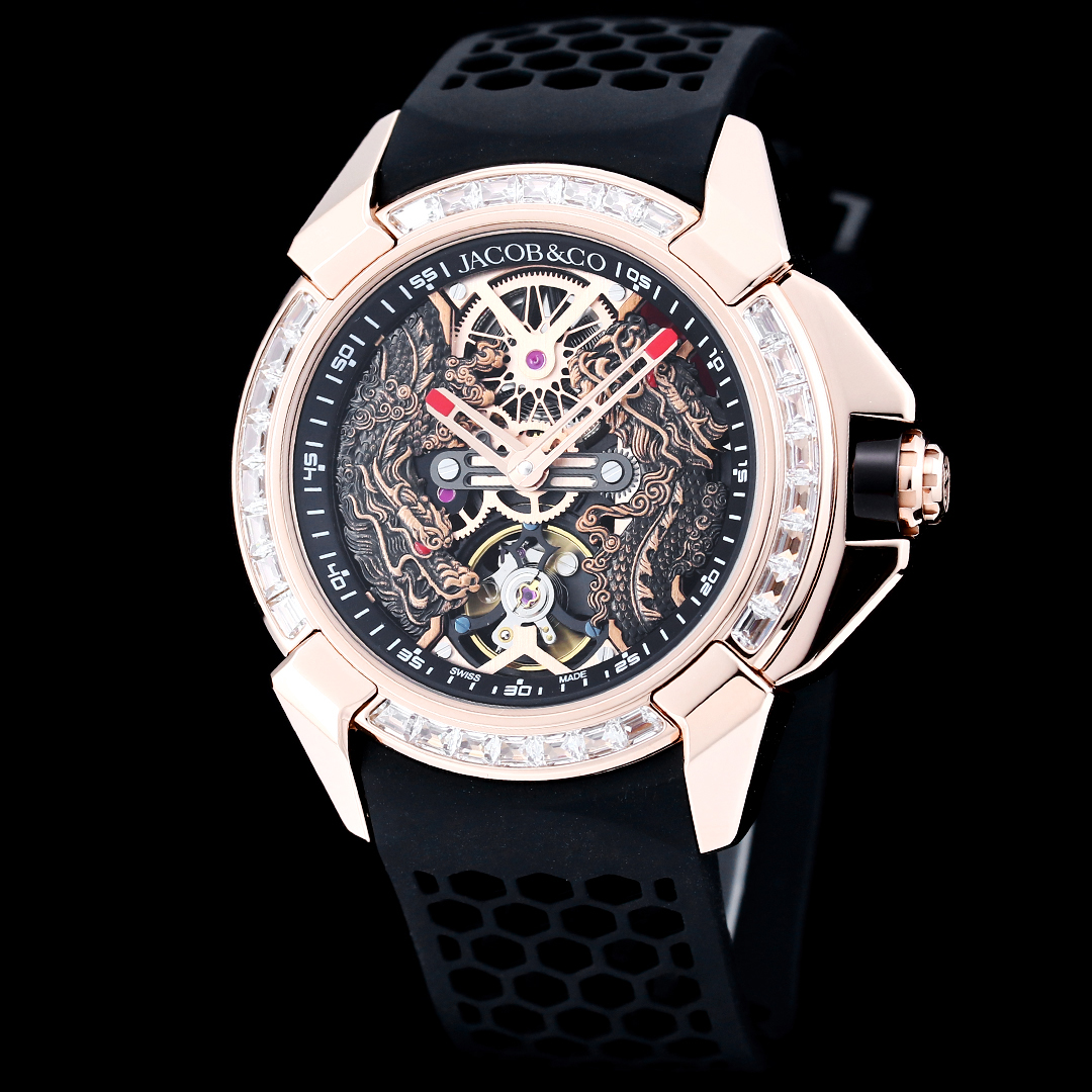 Jacob & Co Epic X Twin Dragons Limited Edition Skeleton Automatic Watch 44mm