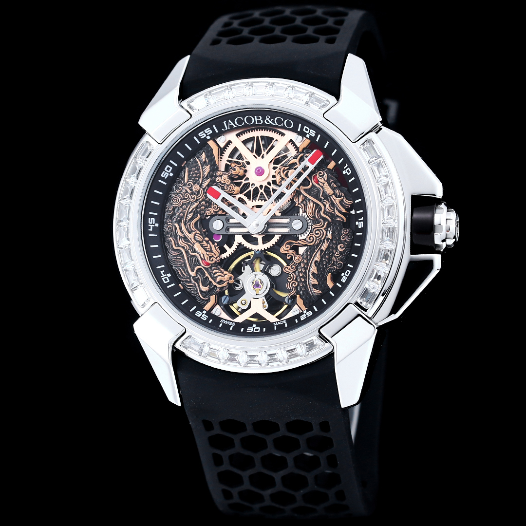 Jacob & Co Epic X Twin Dragons Limited Edition Skeleton Automatic Watch 44mm
