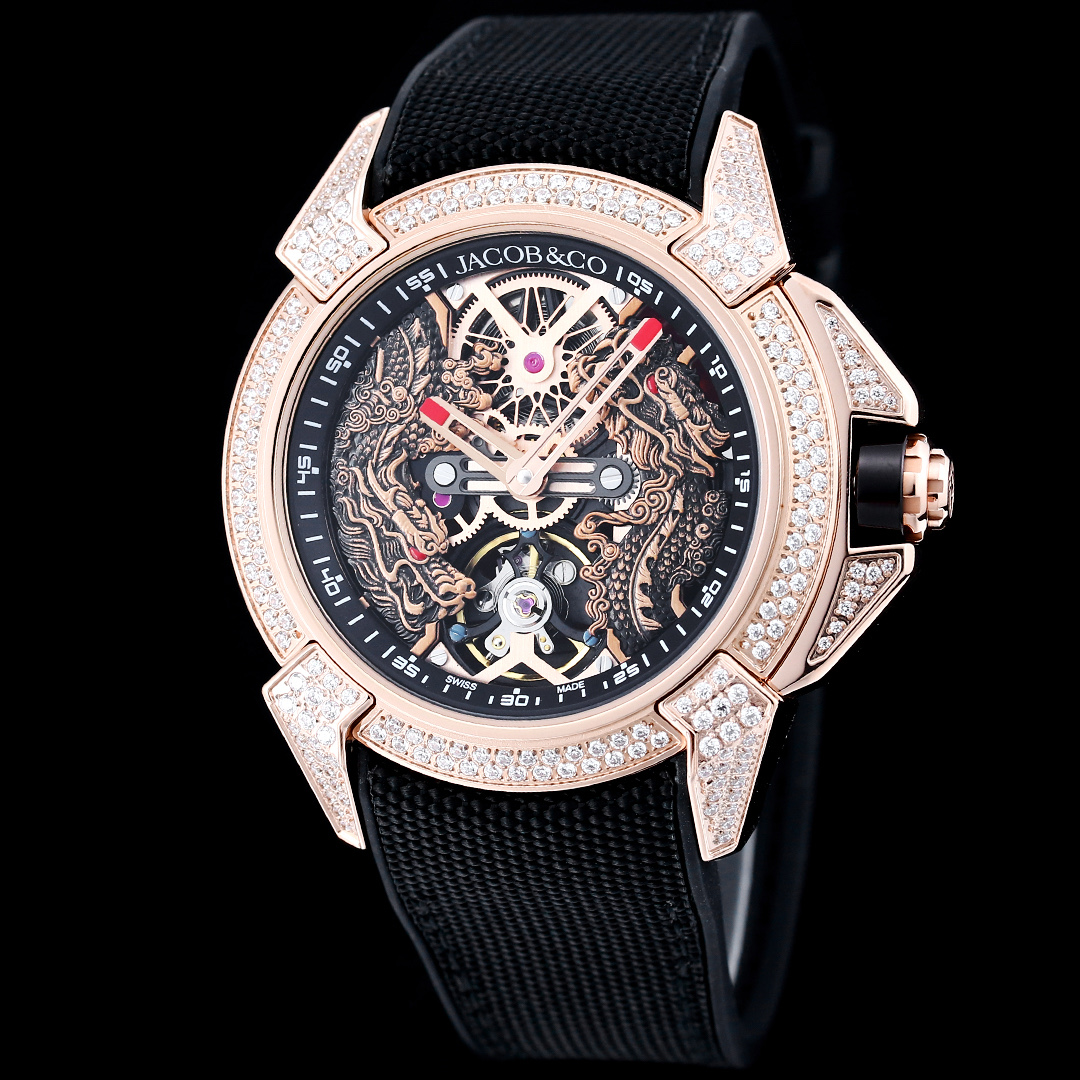 Jacob & Co Epic X Twin Dragons Limited Edition Skeleton Automatic Watch 44mm