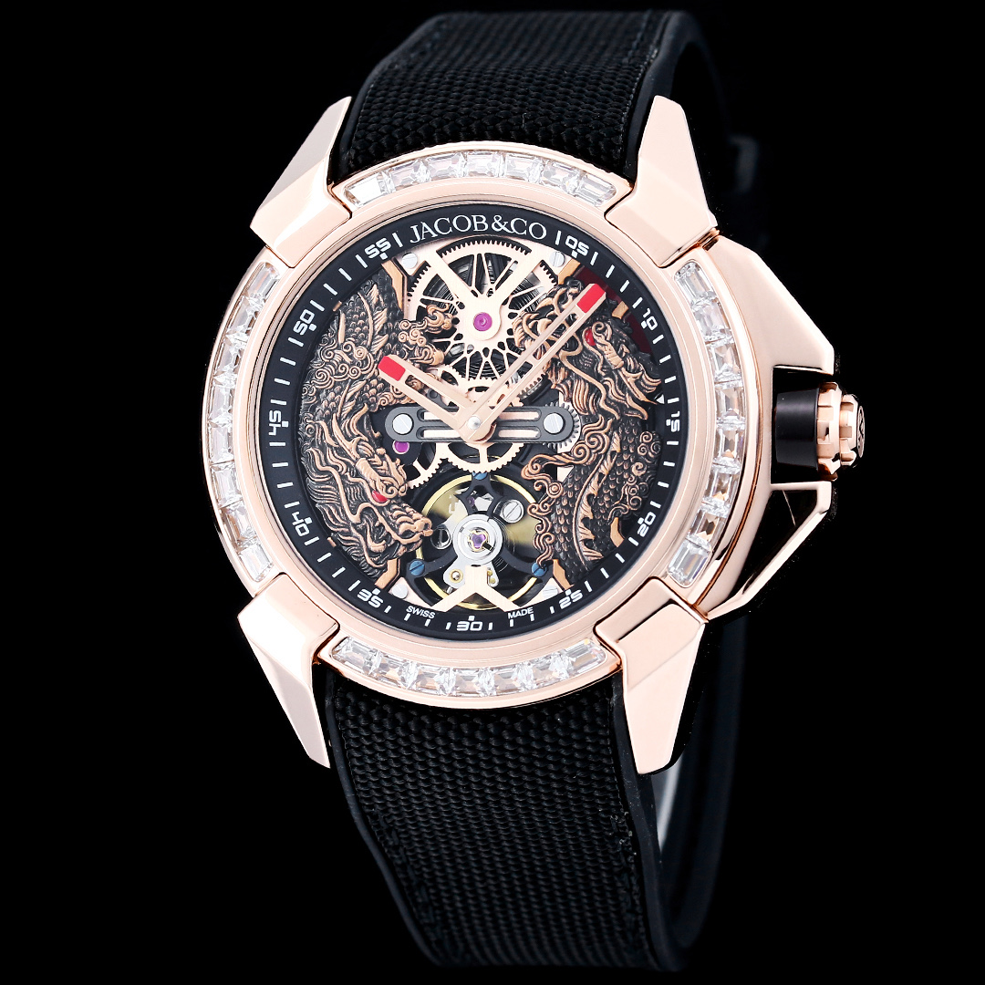 Jacob & Co Epic X Twin Dragons Limited Edition Skeleton Automatic Watch 44mm