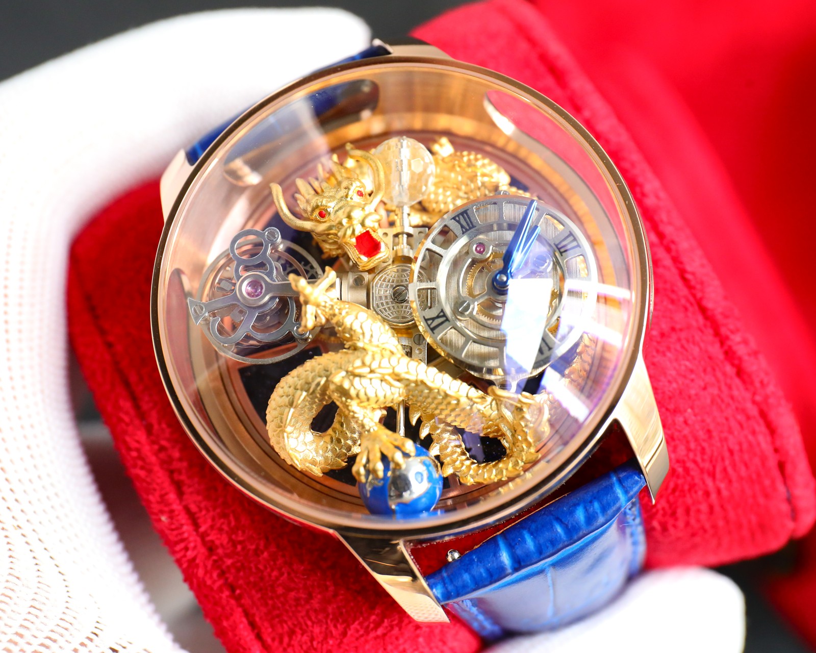 Jacob & Co Astronomia Dragon Art Double Axis Tourbillon Watch 47mm