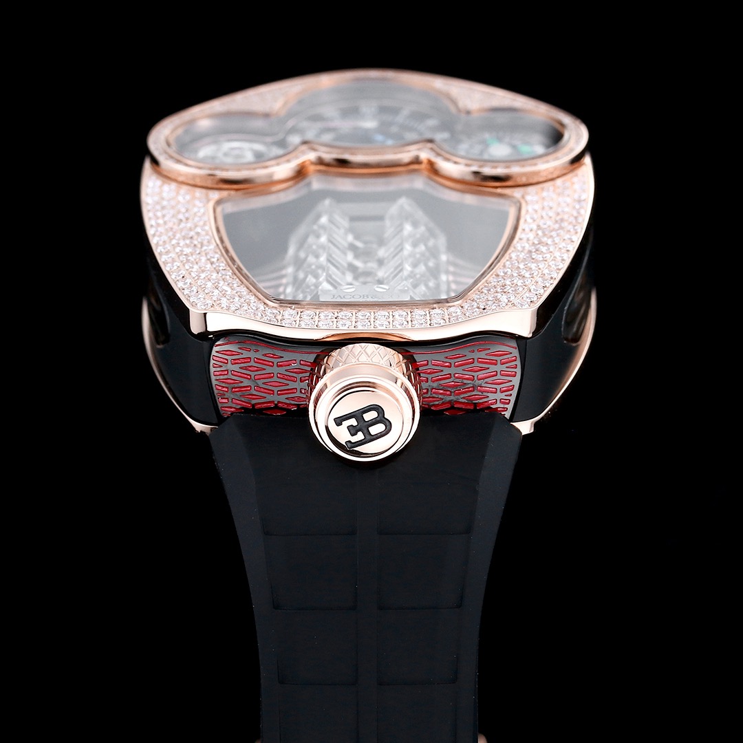 Jacob & Co Bugatti Tourbillon W16 Engine Automatic Mechanical Watch