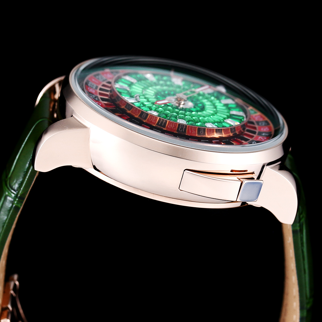 Jacob & Co Casino Tourbillon Roulette Watch Neymar Edition Swiss Automatic Mechanical Watch 44mm