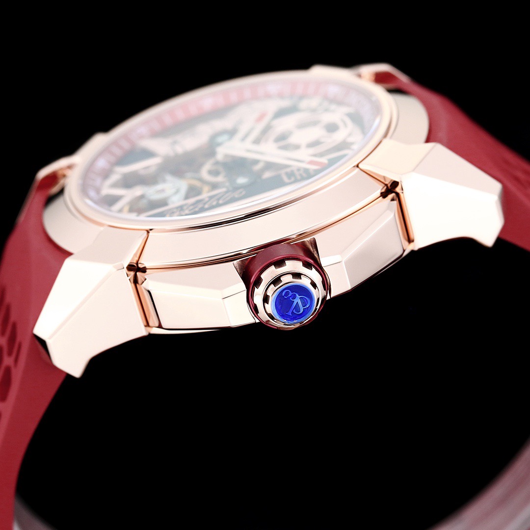 Jacob & Co Epic X CR7 Limited Edition Skeleton Automatic Mechanical Watch Cristiano Ronaldo Signature Dial 44mm