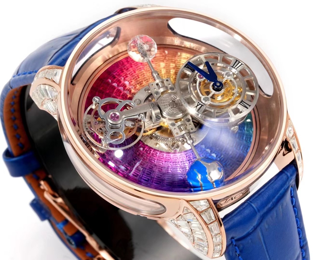 Jacob & Co Astronomia Rainbow Double Axis Tourbillon Watch 47mm
