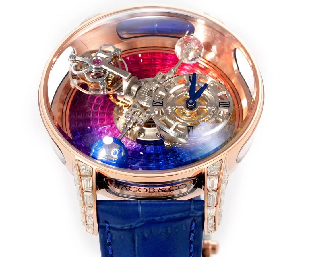 Jacob & Co Astronomia Rainbow Double Axis Tourbillon Watch 47mm
