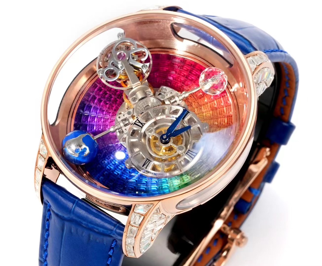 Jacob & Co Astronomia Rainbow Double Axis Tourbillon Watch 47mm