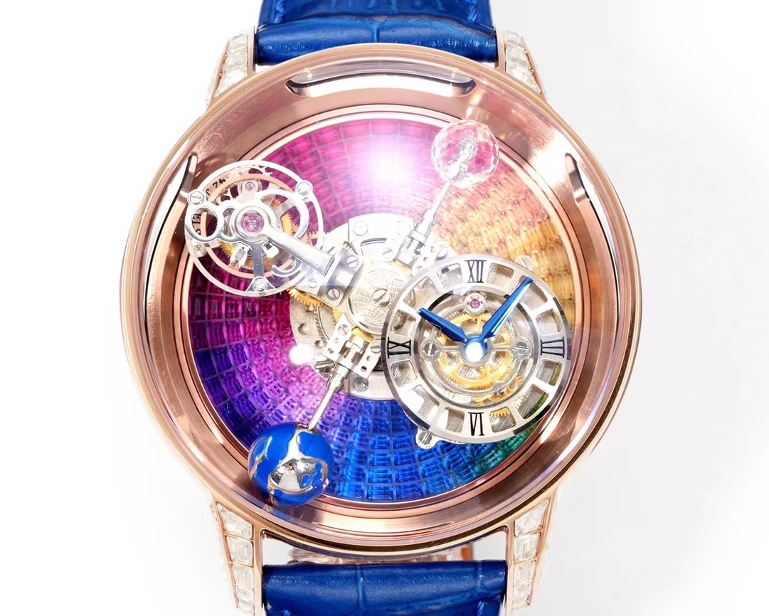 Jacob & Co Astronomia Rainbow Double Axis Tourbillon Watch 47mm