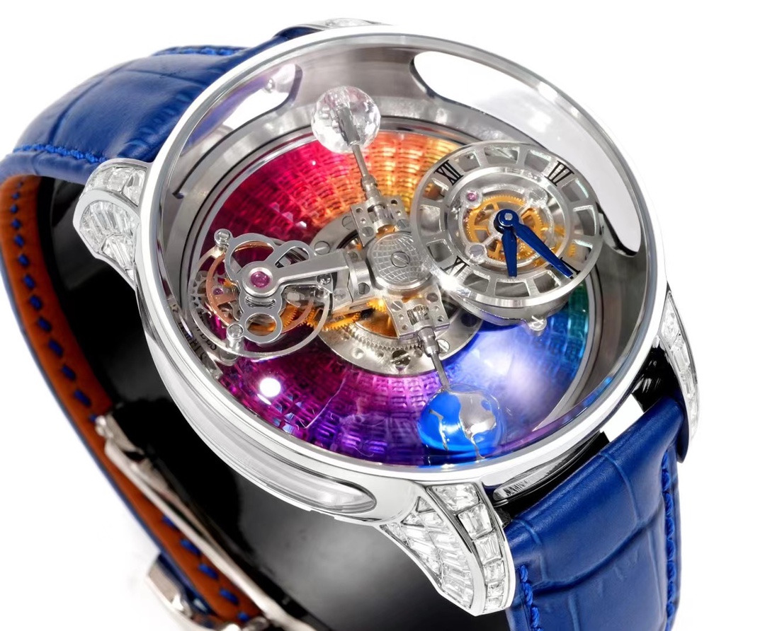 Jacob & Co Astronomia Rainbow Double Axis Tourbillon Watch 47mm