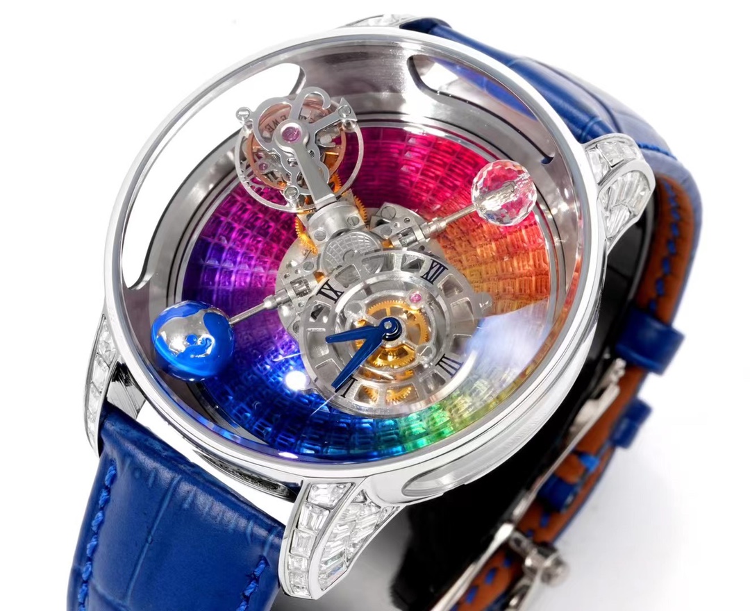 Jacob & Co Astronomia Rainbow Double Axis Tourbillon Watch 47mm