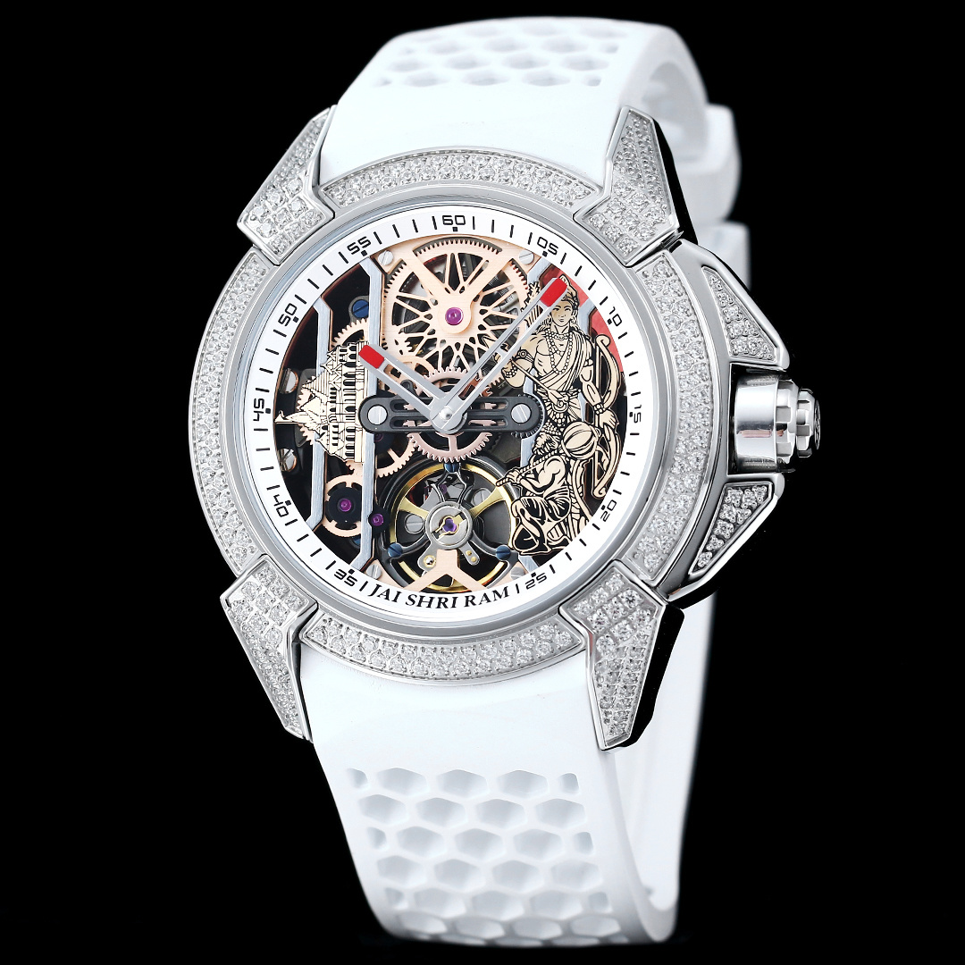 Jacob & Co Epic X Skeleton Automatic Mechanical Watch 44mm Stainless Steel Case