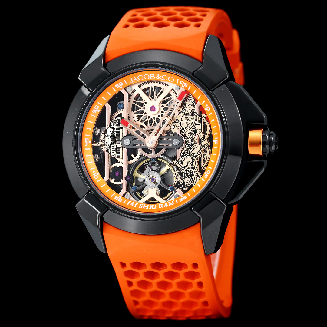 Jacob & Co Epic X Skeleton Automatic Mechanical Watch 44mm Stainless Steel Case