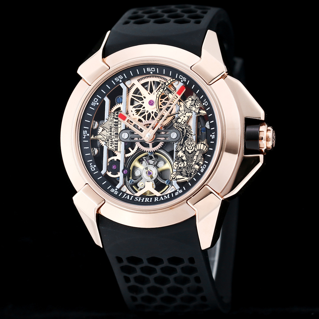 Jacob & Co Epic X Skeleton Automatic Mechanical Watch 44mm Stainless Steel Case