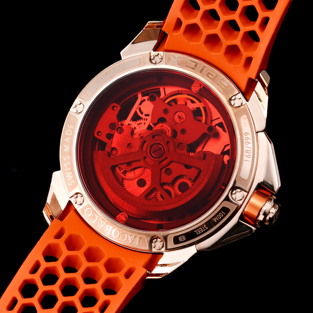 Jacob & Co Epic X Skeleton Automatic Mechanical Watch 44mm Stainless Steel Case