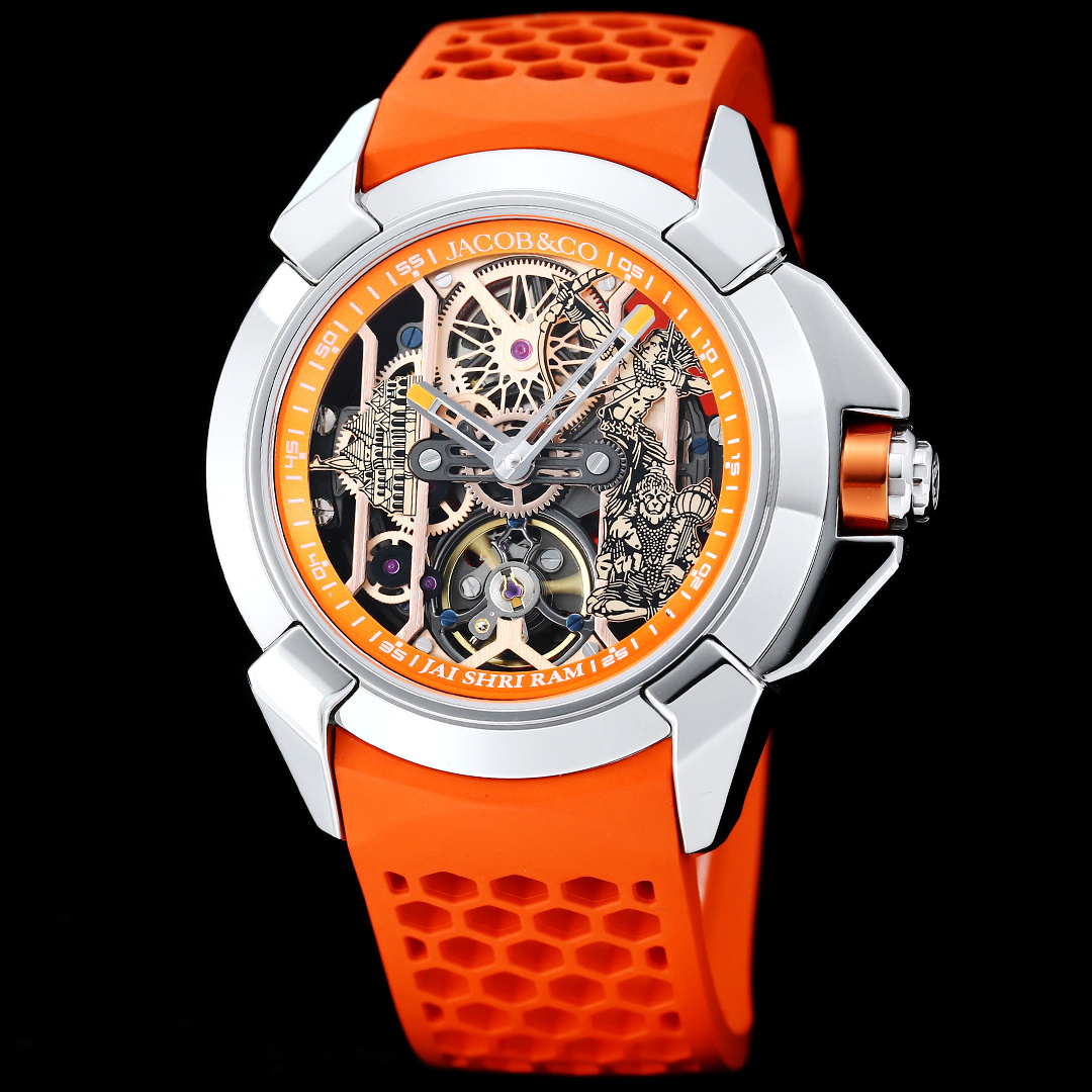 Jacob & Co Epic X Skeleton Automatic Mechanical Watch 44mm Stainless Steel Case