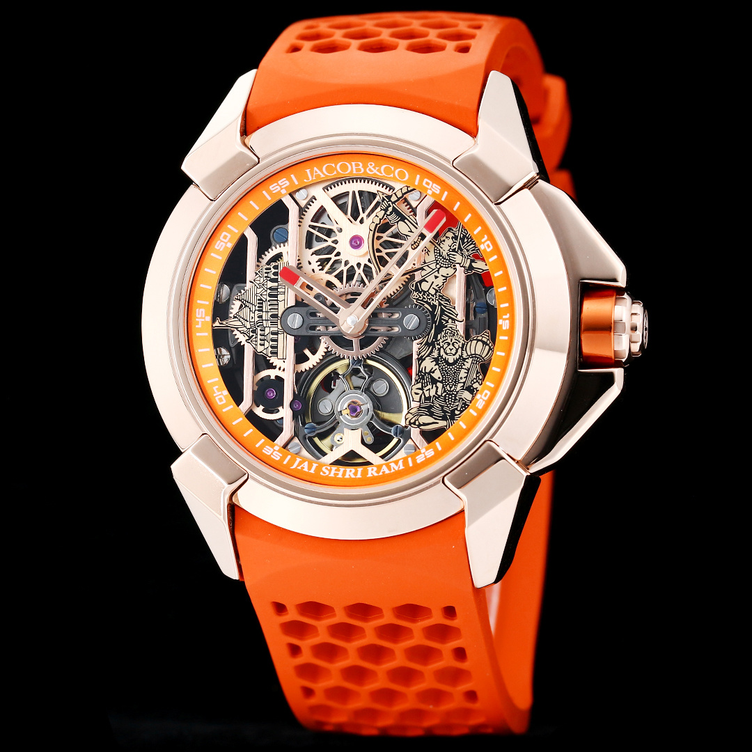 Jacob & Co Epic X Skeleton Automatic Mechanical Watch 44mm Stainless Steel Case