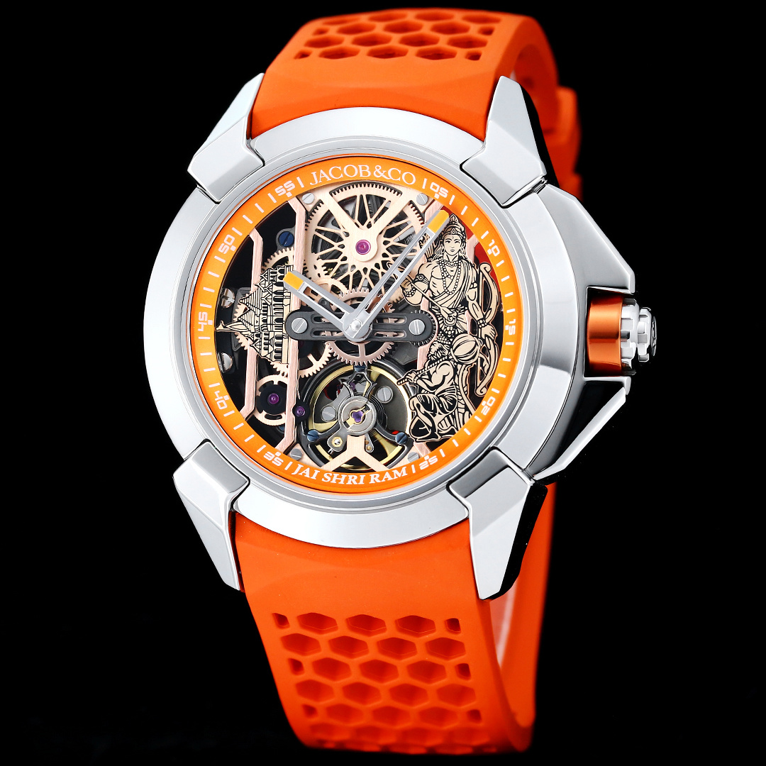 Jacob & Co Epic X Skeleton Automatic Mechanical Watch 44mm Stainless Steel Case