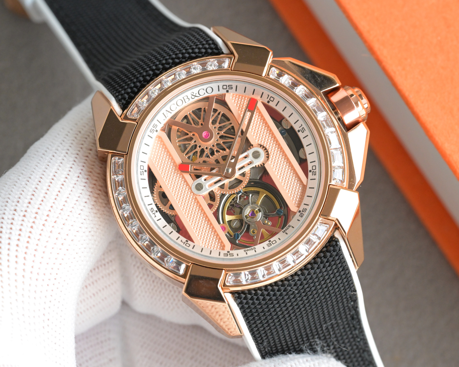 Jacob & Co Epic X Skeleton Automatic Mechanical Watch 44mm Stainless Steel Case