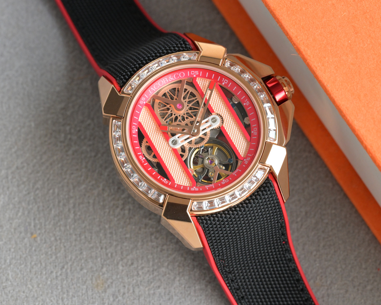 Jacob & Co Epic X Skeleton Automatic Mechanical Watch 44mm Stainless Steel Case